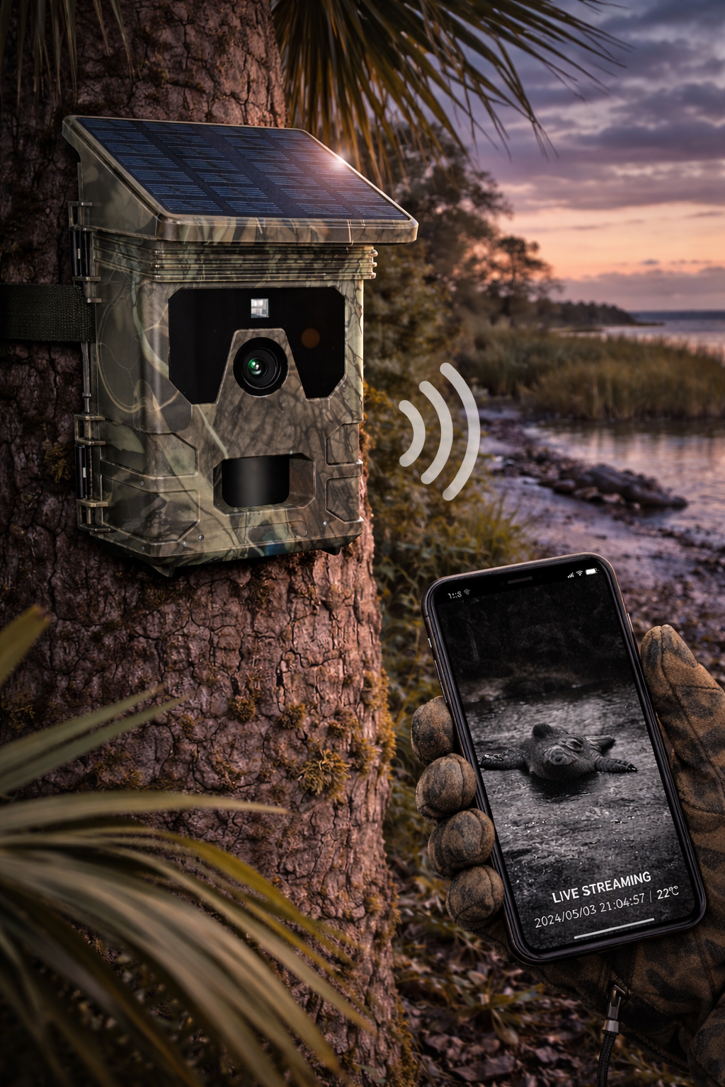 Caméra de chasse solaire